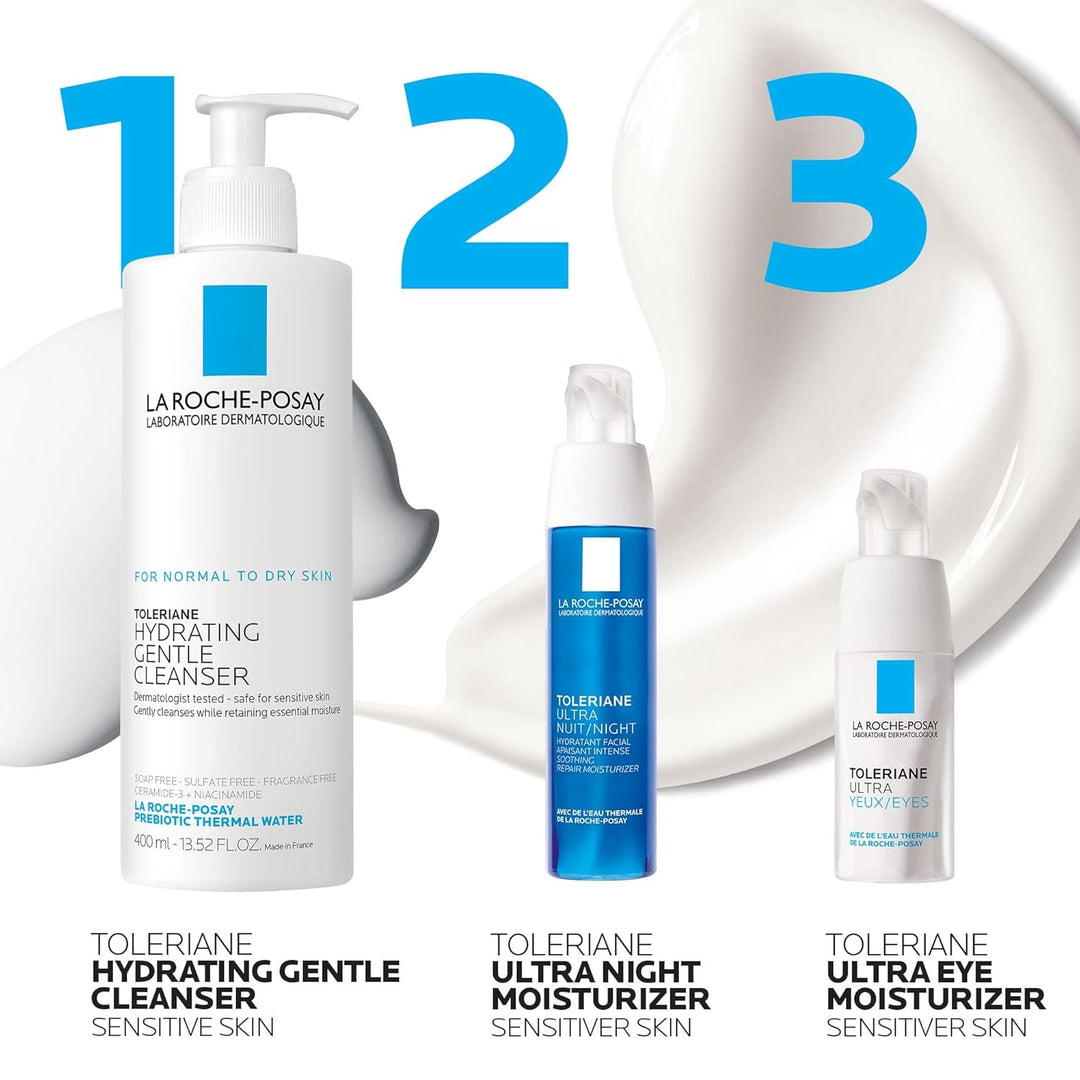 La Roche-Posay Toleriane Dermallergo Crema de noche para rostro, hi...