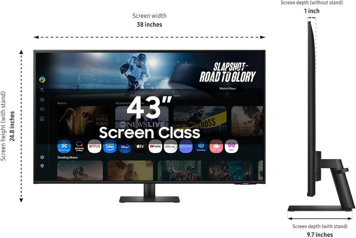 Samsung 43" M7 (M70F) Series 4K UHD Monitor inteligente | Samsung V...