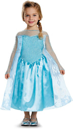 Disfraz de Elsa clásico para niñas pequeñas de Disguise, Un solo color