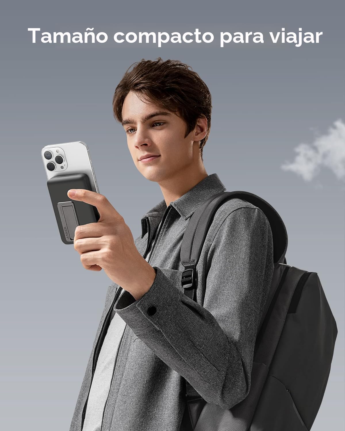 Anker Batería magnética 633, cargador portátil inalámbrico plegable...