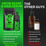 Suero para el crecimiento de la barba \u2013 GROW Maximum XXL Aceit...