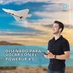POWERUP 4.0 F-22 Jet Airplane Kit Smartphone App Controlled RC Plane Motor