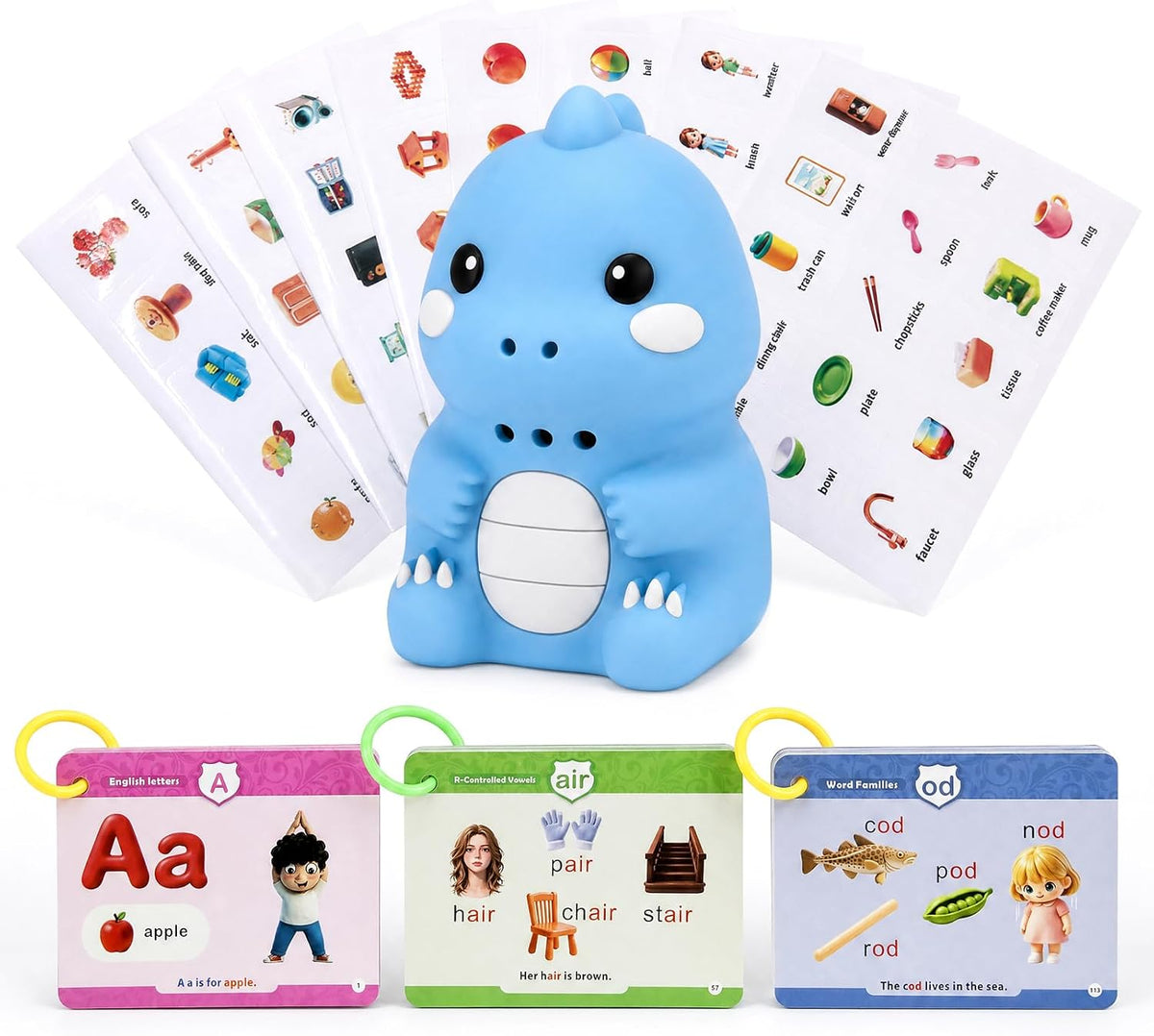 Pluma que habla con las tarjetas de la fonética, juguete interactivo del