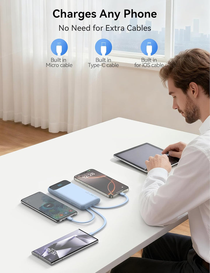 Cargador portátil, batería de carga rápida de 10000 mAh 22.5 W con...