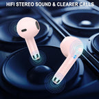 Auriculares inalámbricos, auriculares Bluetooth 5.4, pantalla de
