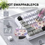 KEMOVE Teclado mecánico inalámbrico K94, QMK/VIA, pantalla LCD y perilla de