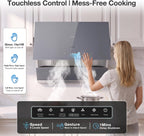 Campana extractora inclinada R-Max3 1200 CFM de 30 pulgadas, gesto