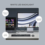 Satechi SM3 - Teclado mecánico para Mac y Windows, 108 teclas de ta...