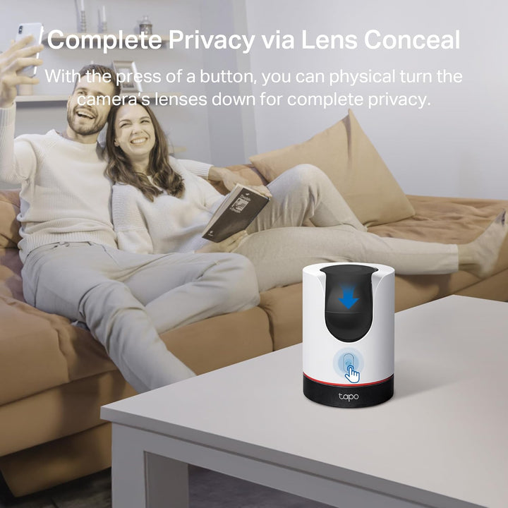 TP-Link Tapo 2K QHD Pan\/Tilt Wi-Fi Cámara | Apple HomeKit | Modo d...