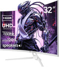 CRUA Monitor curvo para juegos 4K UHD 160Hz de 32 pulgadas, 1500R,...