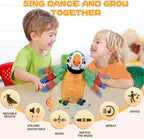 Juguetes para bebés, [ Volumen ajustable ] loro parlante repite lo que dijiste, juguete interactivo que canta y imita, animales de peluche electrónicos, muñeca de mascota para bebés, niños, niños y