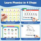 Phonics - Azulejos magnéticos de letras, juegos de fonética para ABC