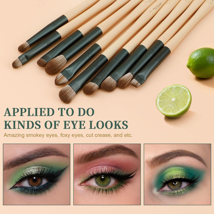 DUcare Juego de regalo de maquillaje, 18 piezas, con 14 brochas de...
