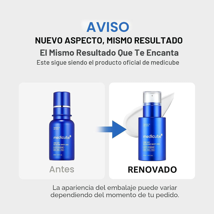 Medicube Zero Exosome Shot 2,000 PPM Espícula Suero Facial | Suero...
