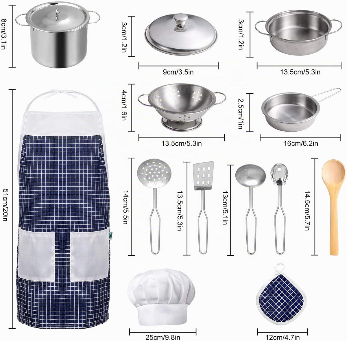 Accesorios de cocina, juguetes de cocina para niños pequeños