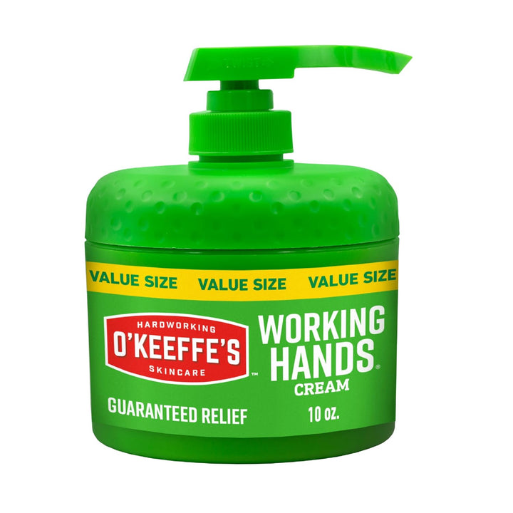 Crema de manos O'Keeffe's Working Hands en un frasco con bo...