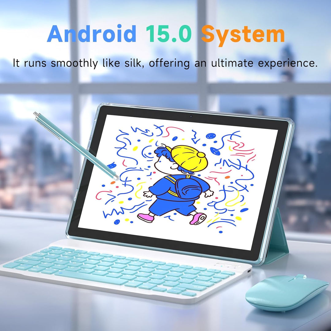IWEGGO Tablet Android 15, 10 pulgadas 18GB RAM+128GB ROM\/2TB expan...