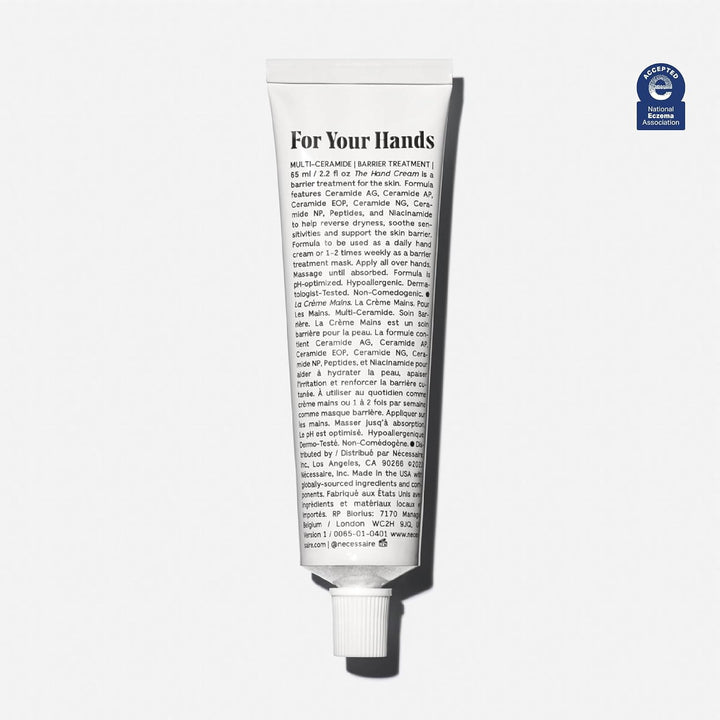 Nécessaire - La crema de manos para mujeres y hombres con 5 ceramid...