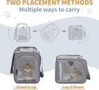Petsfit Transportador de aerolíneas para gatos pequeños, colocación bidireccional, hasta 9 lb