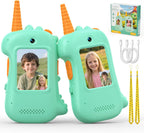 Walkie Talkies de video para niños, paquete de 2 regalos de cumpleaños de