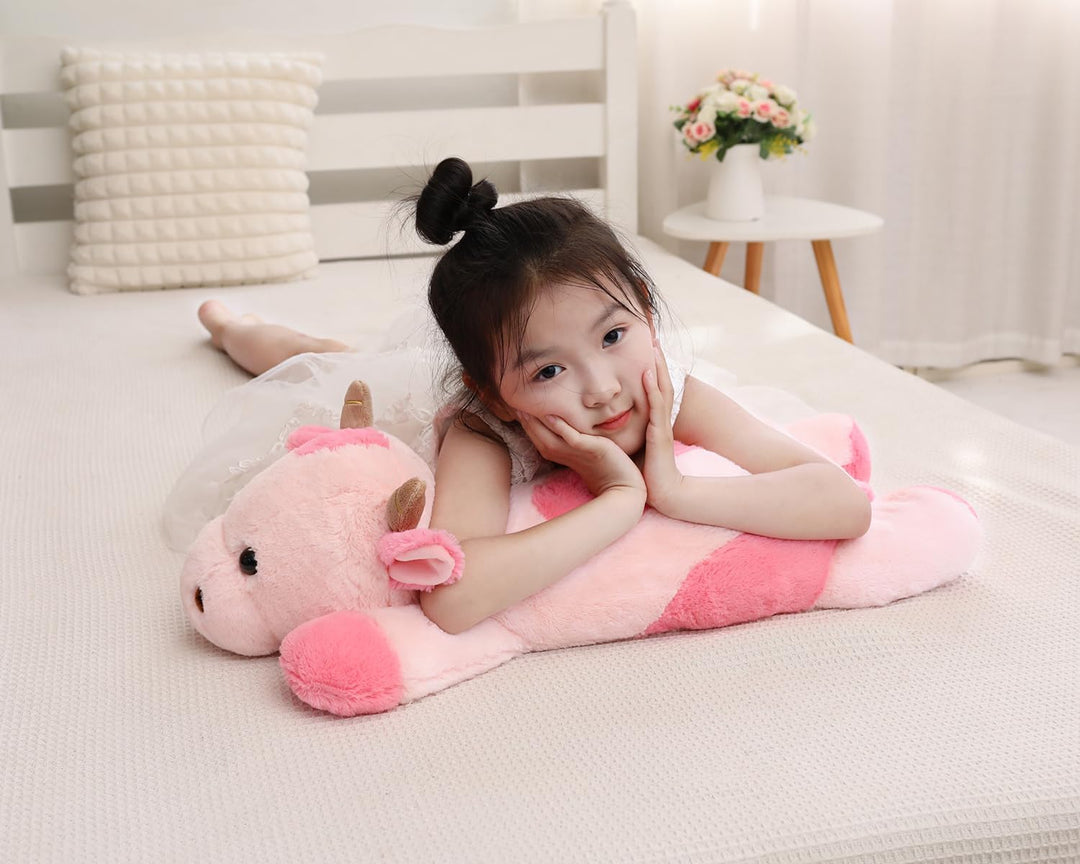 YESGIRL Animales de peluche con peso de vaca de 25.6 pulgadas, 5 li...