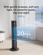 PELONIS Ventilador de torre oscilante de 30 pulgadas para dormitori...