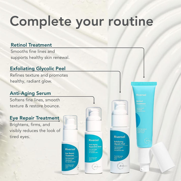Riversol Crema de rosácea e hidratante facial para piel seca y sens...