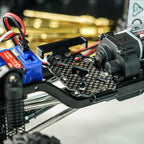 INJORA LCG Kit de chasis de fibra de carbono con bandeja de batería para TRX4M