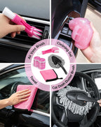 THINKWORK Kit de limpieza de coche con vacío, limpieza profunda para