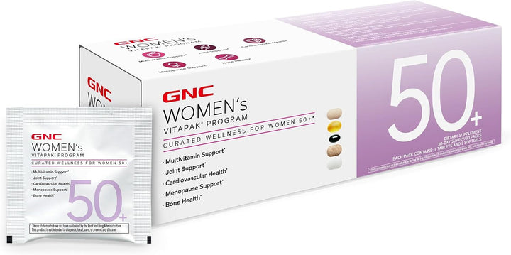 GNC Vitapak 50+ para mujeres, paquete multivitamínico 5 en 1, hormo...