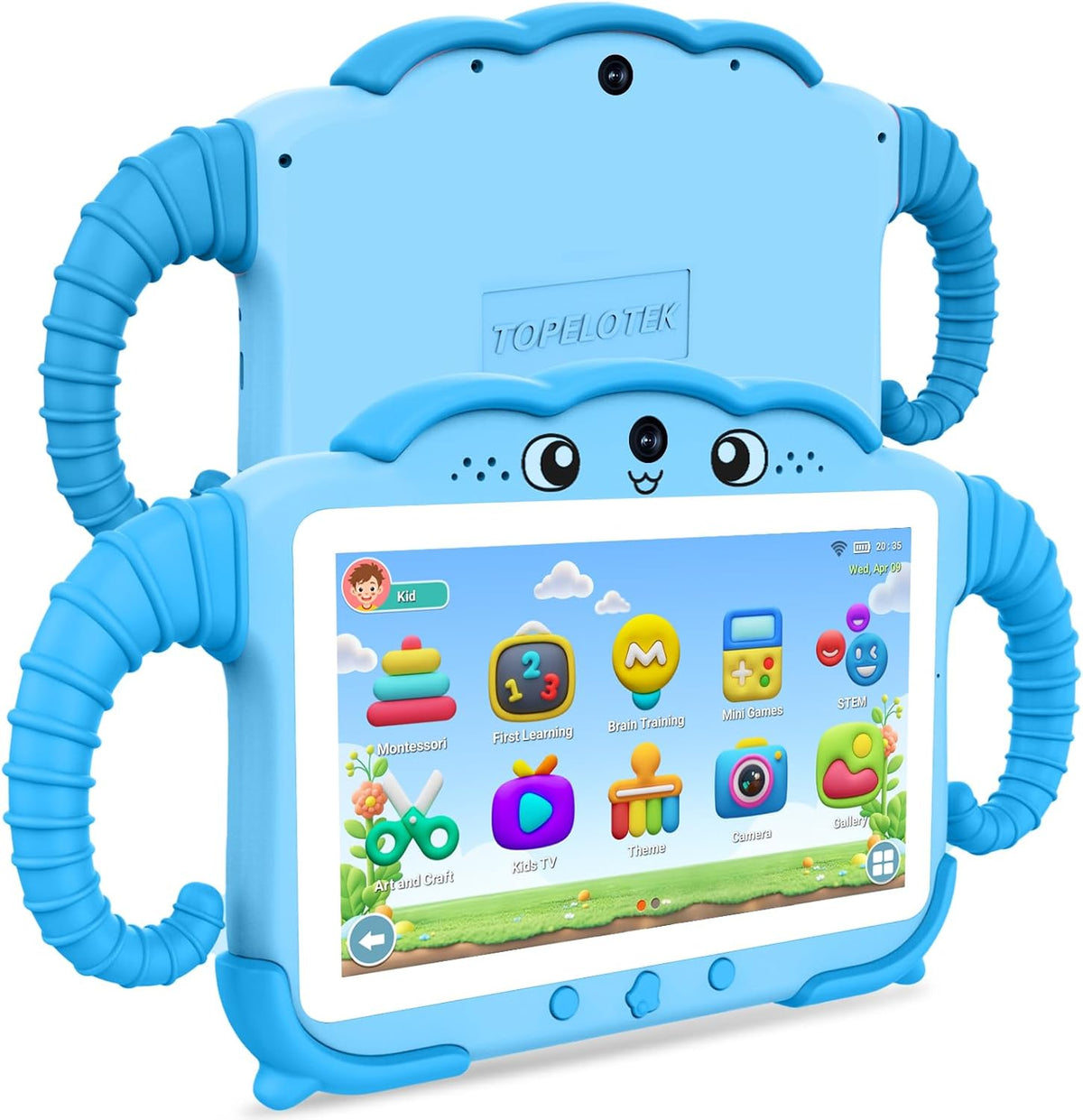 Tableta infantil de 7 pulgadas para niños de 3 a 7 años, tableta pa...