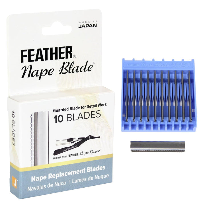 Feather - Cuchillas de nuca - Cuchillas de repuesto con protección...