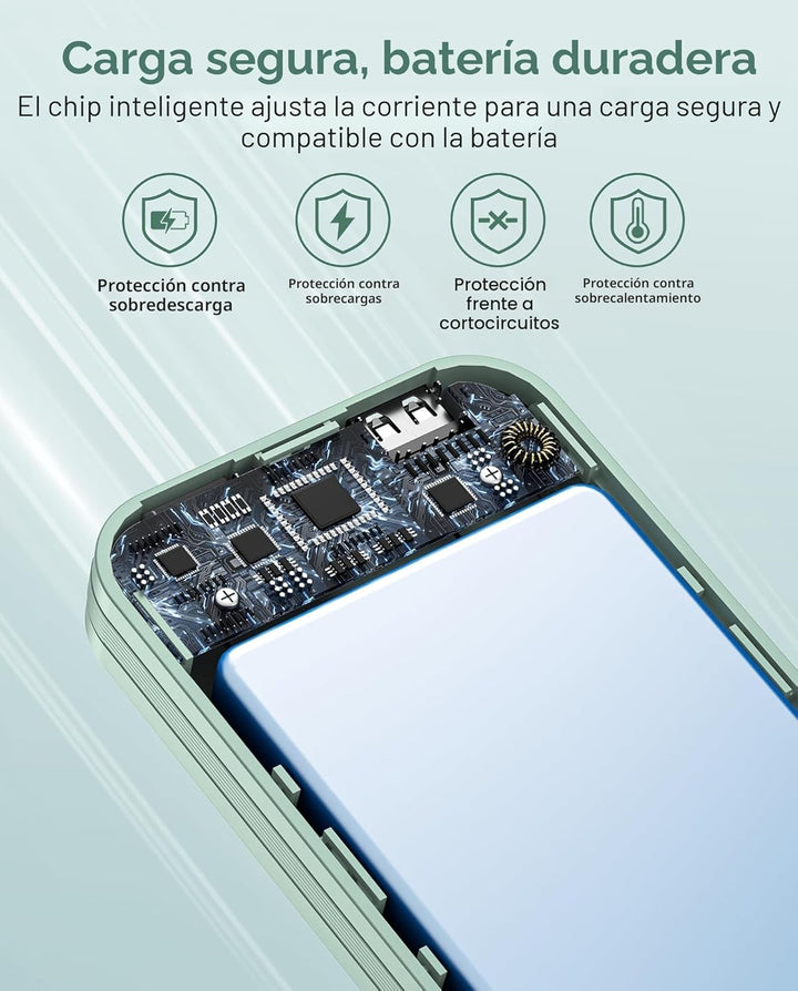Banco de energía portátil, cargador de teléfono PD20W de 10000 mAh...
