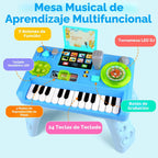 Baby DJ Table - Piano musical para niños pequeños con música y luz