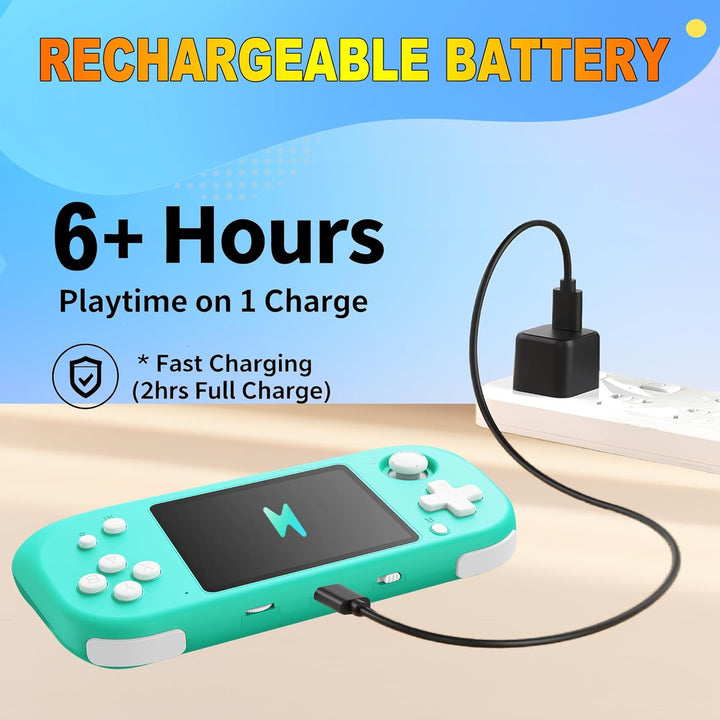 Beijue Juego Portátil para Niños con Pantalla IPS de 3.5'',...