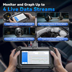 XTOOL Escáner D5S OBD2, 16 reinicios, herramienta de escaneo de transmisión