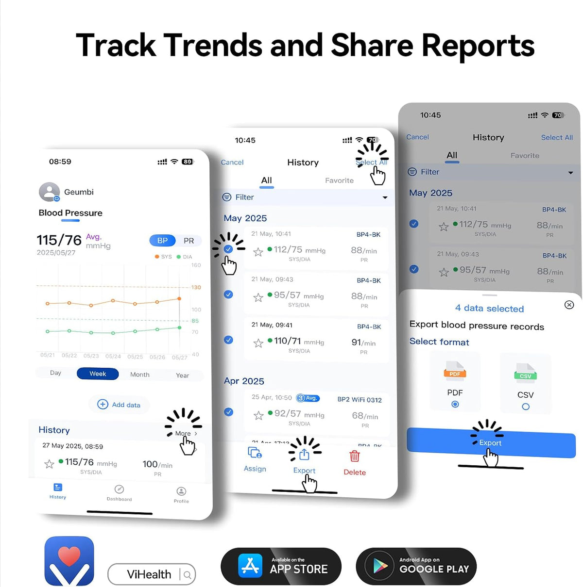 Checkme Monitor de presión arterial de muñeca para uso doméstico