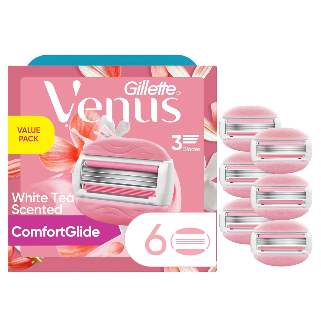 Gillette Venus ComfortGlide - Rastrillo de afeitar para mujer, té b...