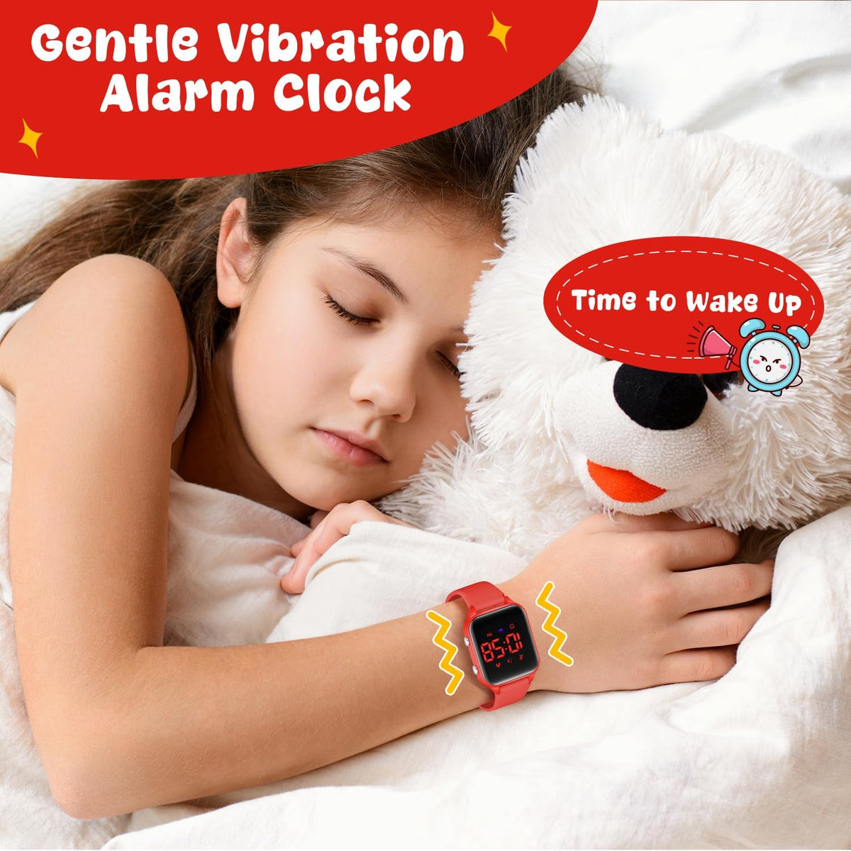 Relojes digitales para niños y niñas, reloj deportivo con rastreador de fitness, podómetro, alarmas, cronómetro, no necesita aplicación, reloj impermeable para niños, regalo para adolescentes