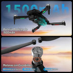 Drone plegable con cámara HD 1080P para adultos y principiantes, cuadricóptero portátil con posicionamiento de flujo óptico, lente ajustable eléctrica de 90°, ajuste de velocidad, vuelo estable