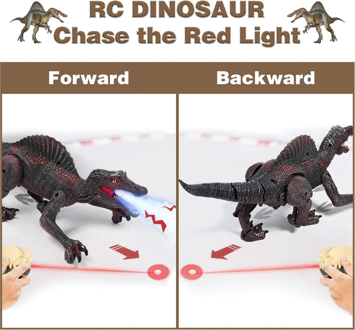 Juguetes de dinosaurio mejorados para niños de 3 a 7 años, Spinosau...