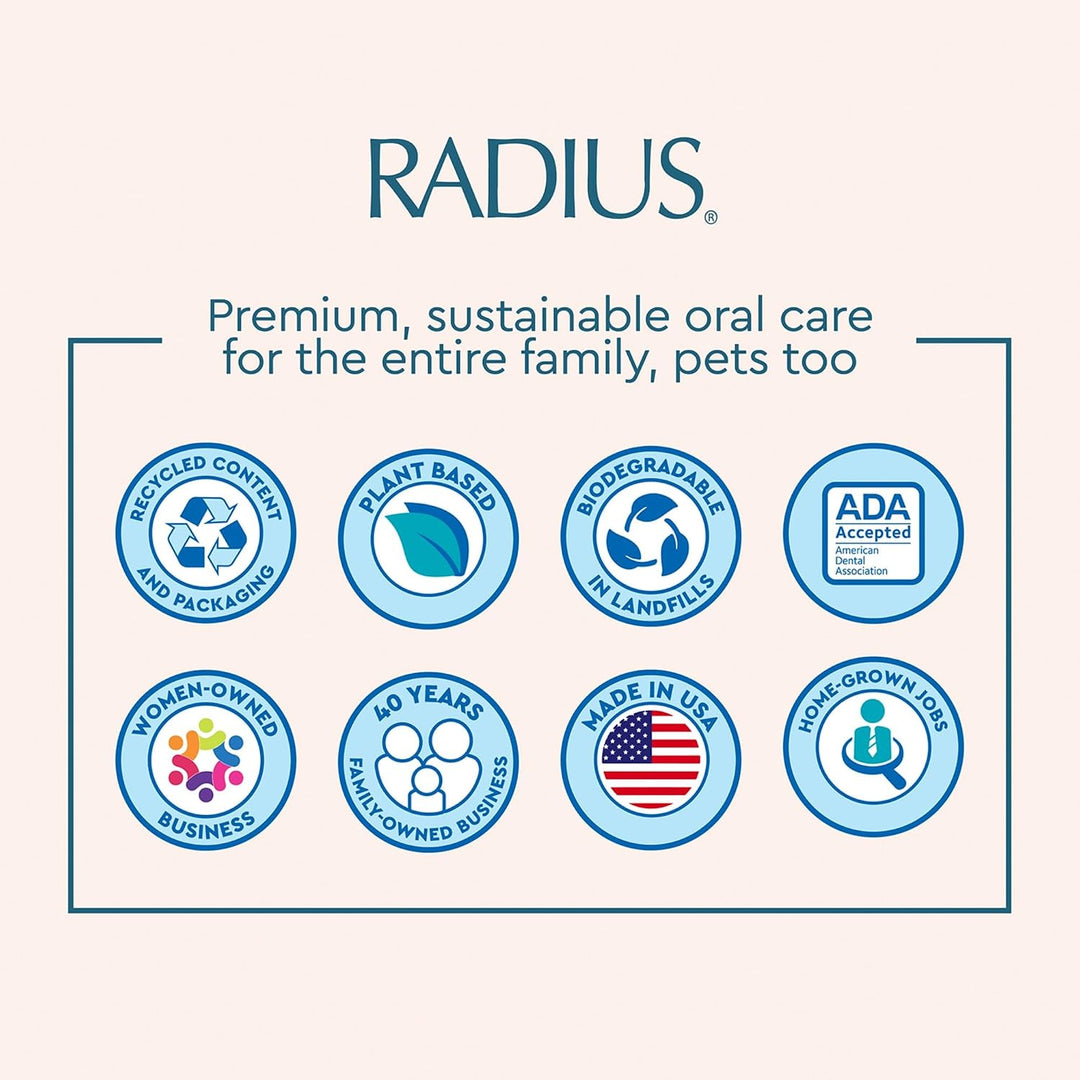 RADIUS Cepillo de dientes para niños, cepillo Totz, cerdas extrasua...