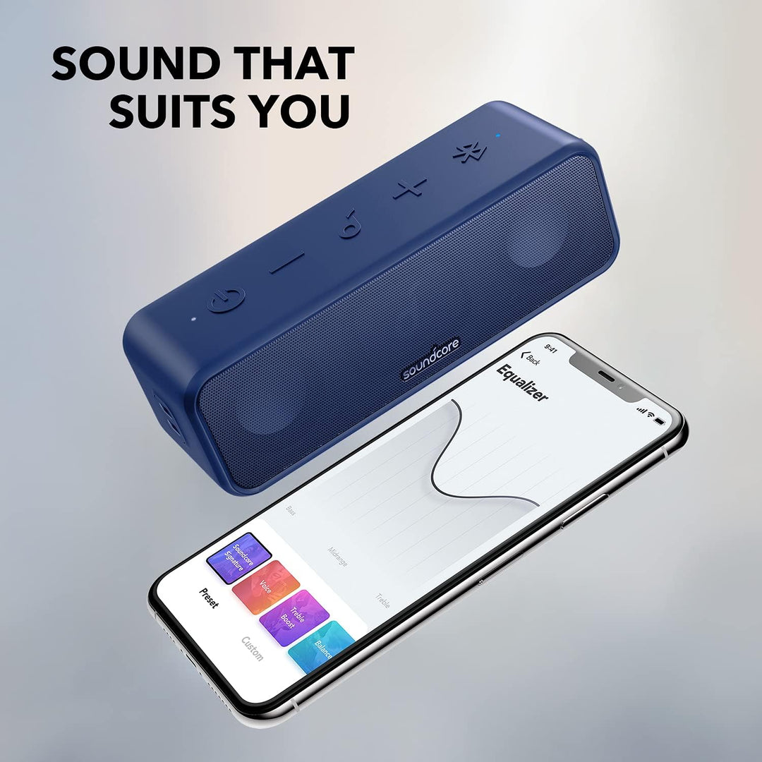 Soundcore 3 altavoces portátiles, IPX7 impermeable para exteriores...