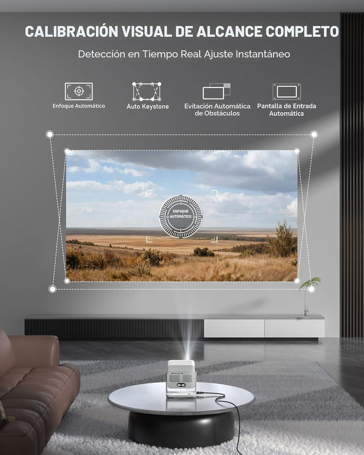 Google TV con licencia oficial: proyector inteligente 4K con WiFi y...