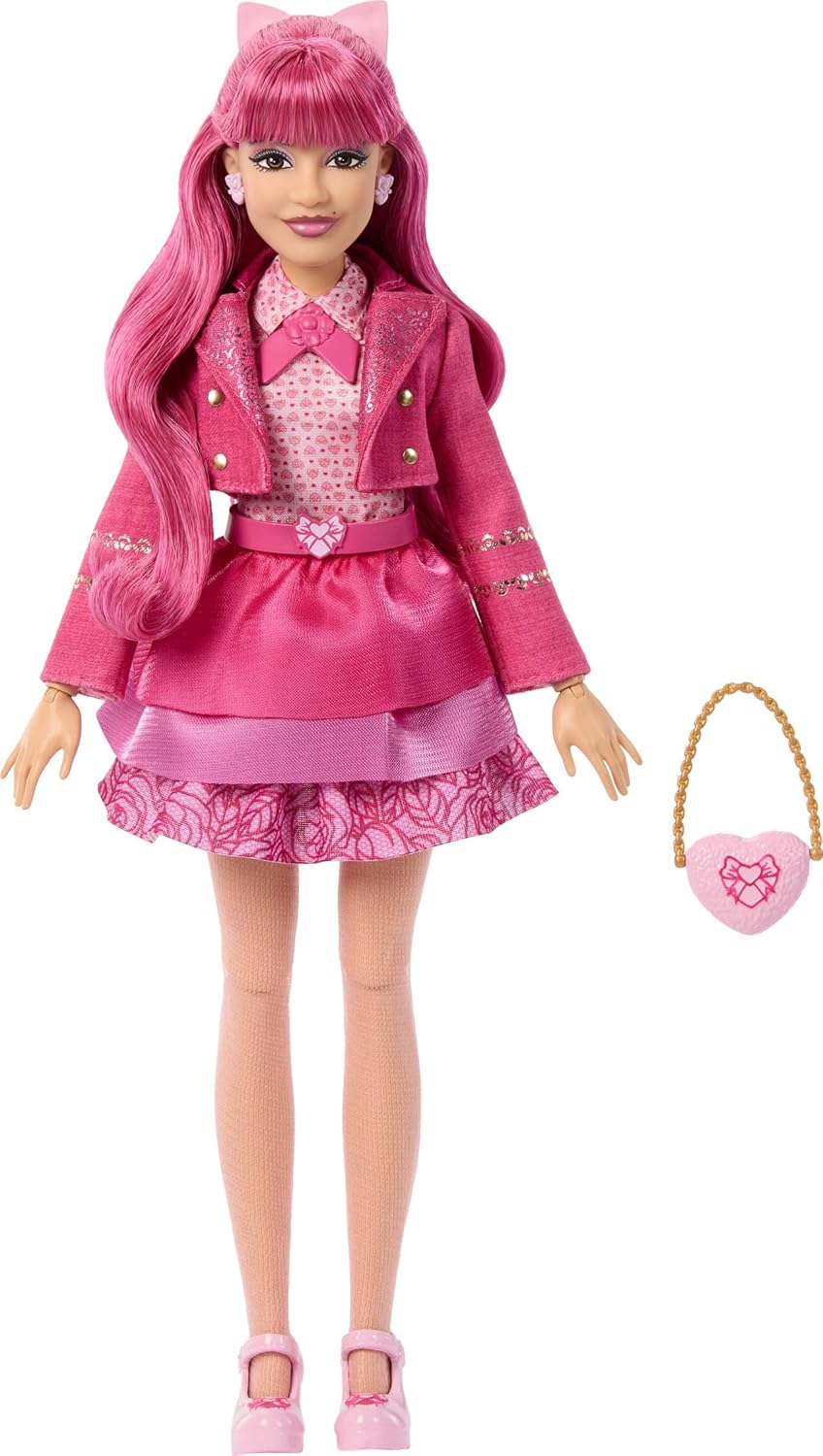 Mattel Disney Descendants: Wicked Wonderland Fashion Doll & Accessory, Pink Sister of Red & Daughter of Queen of Hearts con ropa inspirada en la película