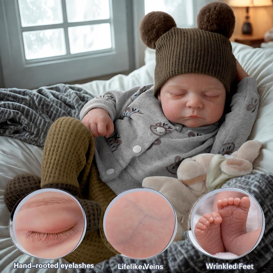BABESIDE Muñecas de bebé Reborn realistas Noah, niño, 20 pulgadas,...