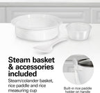Hamilton Beach Olla arrocera y vaporera de alimentos, 10 tazas cocidas, 5