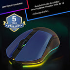 KLIM Blaze Pro - Ratón inalámbrico para juegos, con base de carga RGB