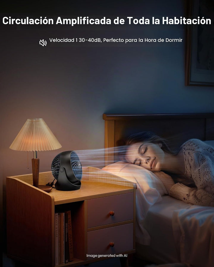 Gaiatop - Ventilador de escritorio, ventiladores eléctricos portáti...
