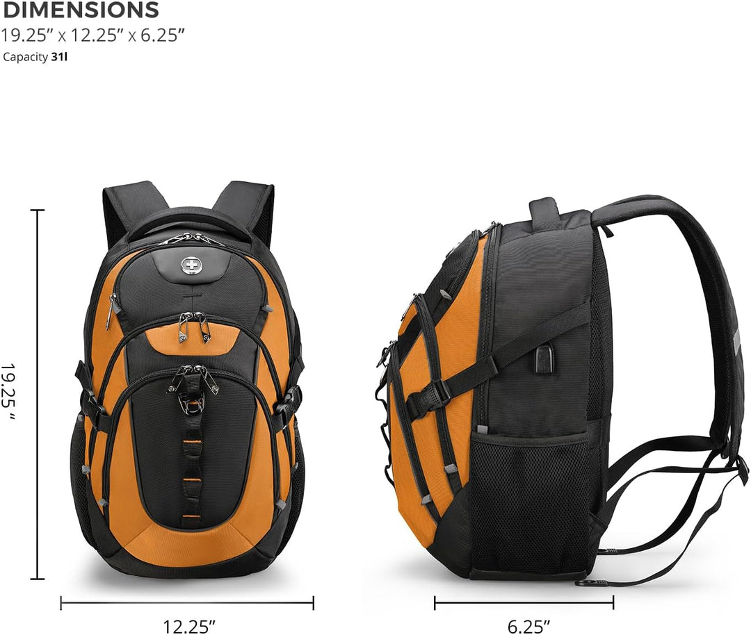 swissdigital Mochila para portátil de viaje de negocios, para hombr...